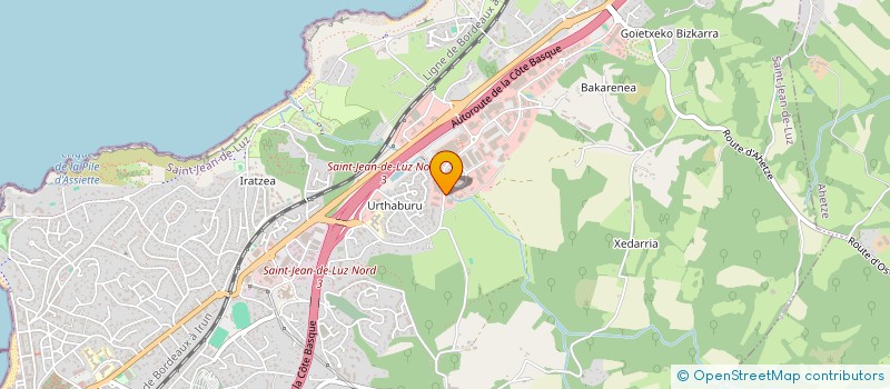 localisation de l'entreprise EKITALDI  SAINT-JEAN-DE-LUZ