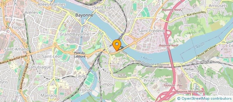 localisation de l'entreprise EKITEGIA à BAYONNE