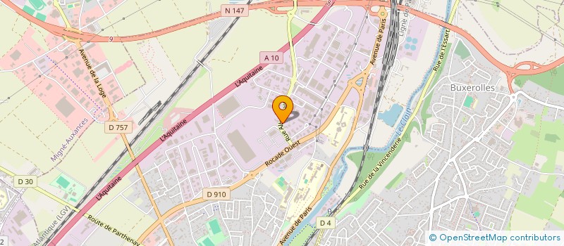 localisation de l'entreprise EKITOUR SOLIDARITE à POITIERS