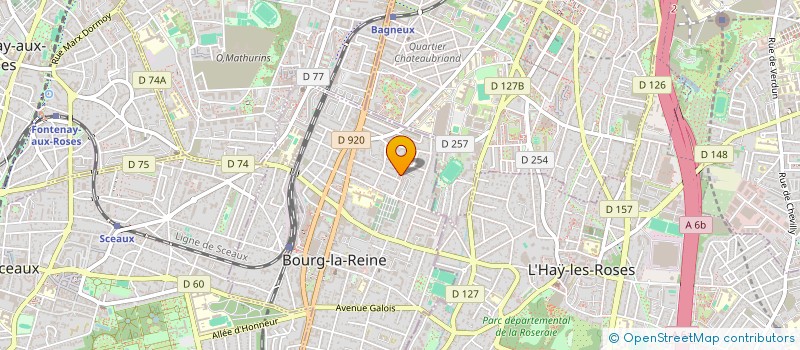 localisation de l'entreprise EKKO à BOURG-LA-REINE