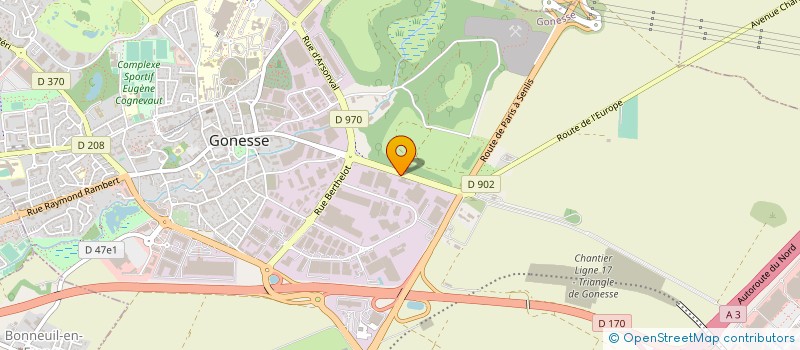 localisation de l'entreprise EKKO PLUS à GONESSE