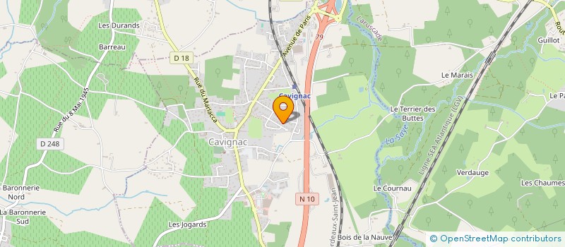 localisation de l'entreprise EKKOR  CAVIGNAC