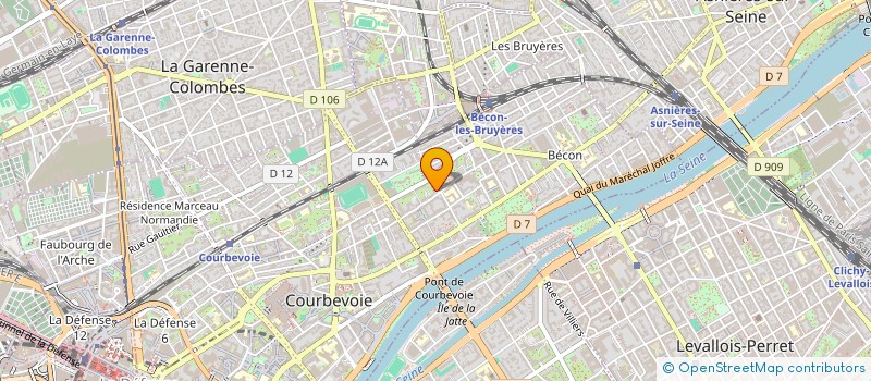 localisation de l'entreprise EKL DATA STORY à COURBEVOIE
