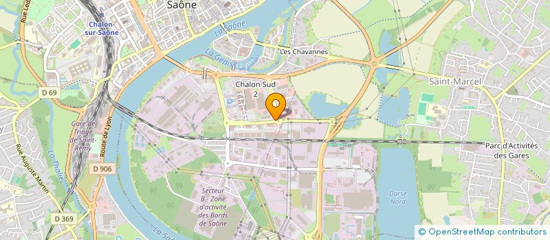 localisation de l'entreprise EKLA CUISINES à CHALON-SUR-SAONE