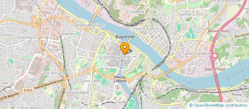 localisation de l'entreprise EKLAT à BAYONNE