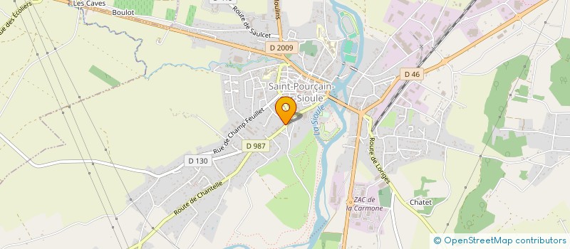 localisation de l'entreprise EKLECTIC  SAINT-POURCAIN-SUR-SIOULE