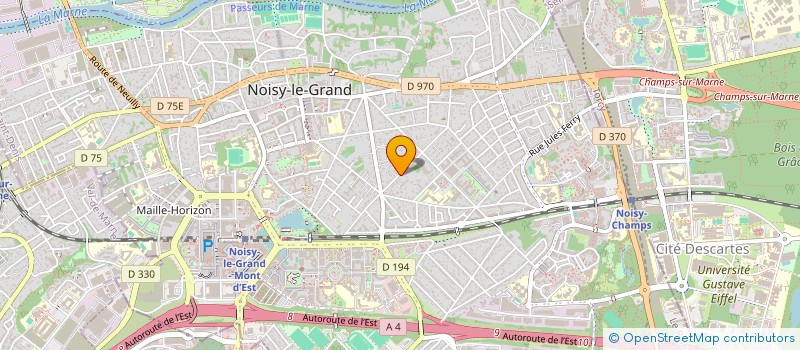 localisation de l'entreprise EKLIPS à NOISY-LE-GRAND