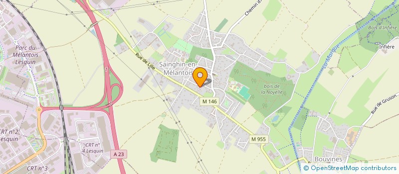 localisation de l'entreprise EKLOSE à SAINGHIN-EN-MELANTOIS