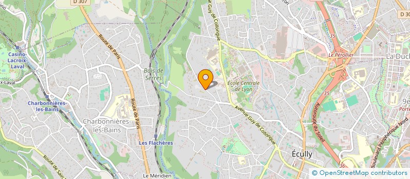 localisation de l'entreprise EKLYA  ECULLY