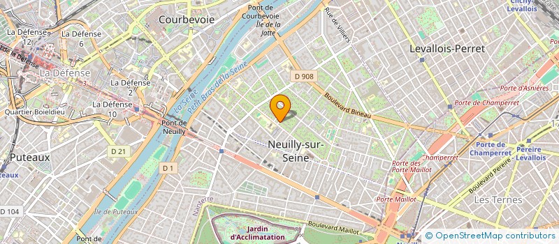 localisation de l'entreprise EKM à NEUILLY-SUR-SEINE