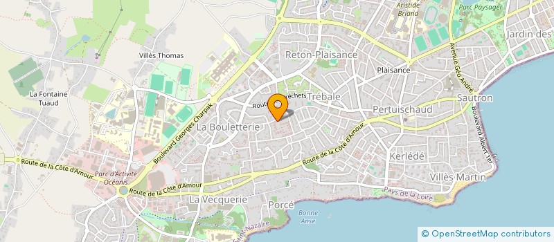 localisation de l'entreprise EKM  SAINT-NAZAIRE