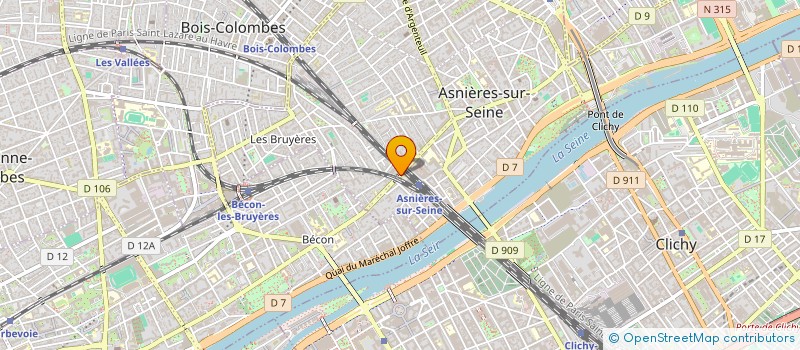 localisation de l'entreprise EKM CLINIC  ASNIERES-SUR-SEINE