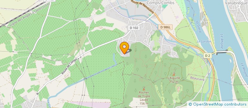 localisation de l'entreprise EKM  TUYAUTERIE  COMPS