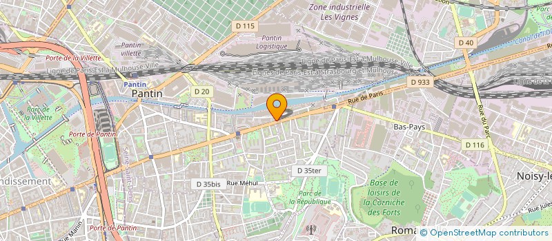localisation de l'entreprise EKMEK à PANTIN