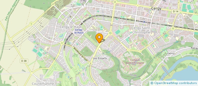 localisation de l'entreprise EKN  CERGY