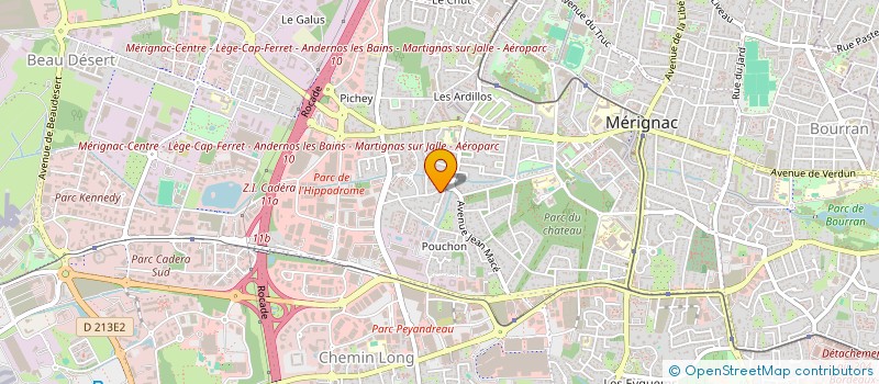 localisation de l'entreprise EKO  MERIGNAC