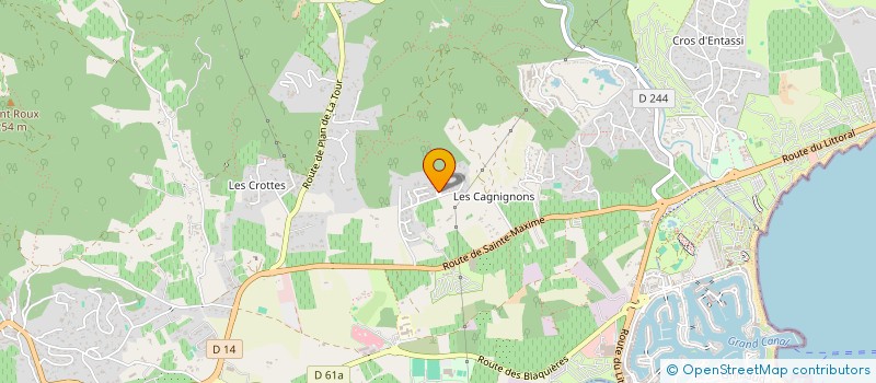 localisation de l'entreprise EKO  GRIMAUD