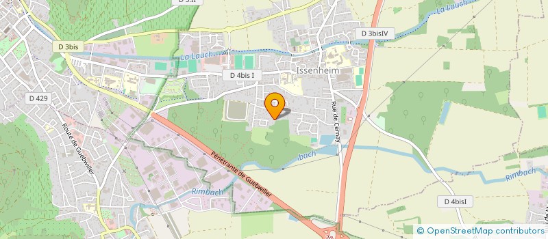 localisation de l'entreprise EKO ALSACE FERMETURES  ISSENHEIM