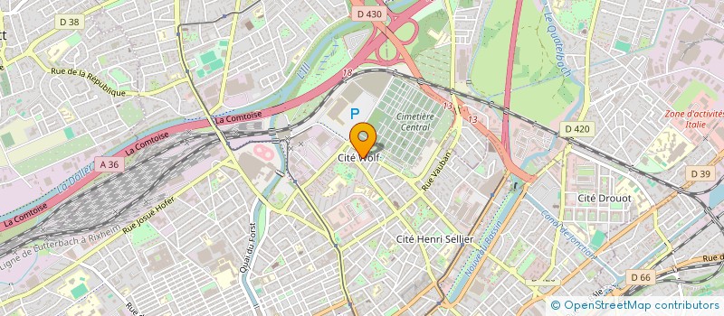 localisation de l'entreprise EKO BFE SERVICES  MULHOUSE