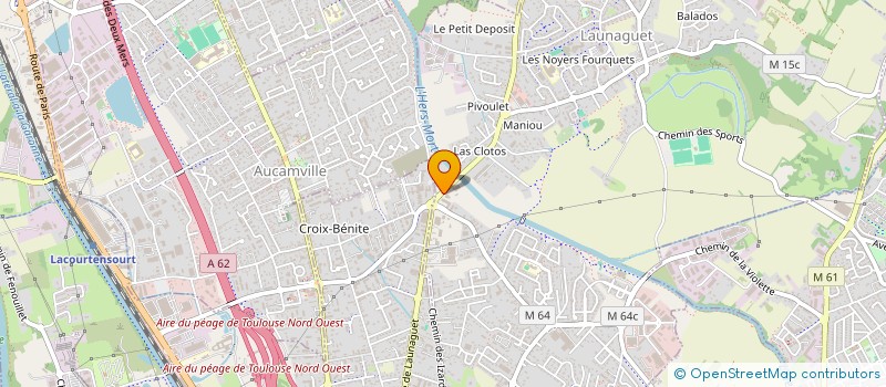 localisation de l'entreprise EKO PECHE  LAUNAGUET