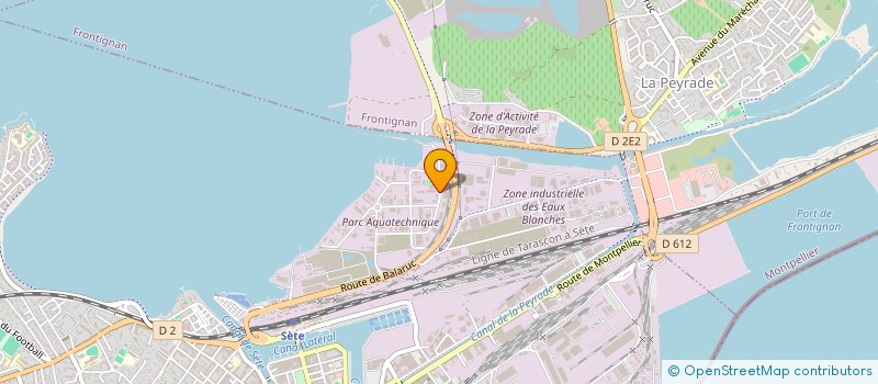 localisation de l'entreprise EKO PLAST LANGUEDOC ROUSSILLON à SETE