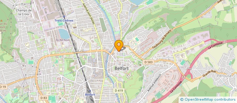 localisation de l'entreprise EKO TRAVEL  BELFORT