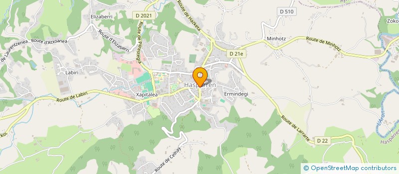 localisation de l'entreprise EKOALG  HASPARREN