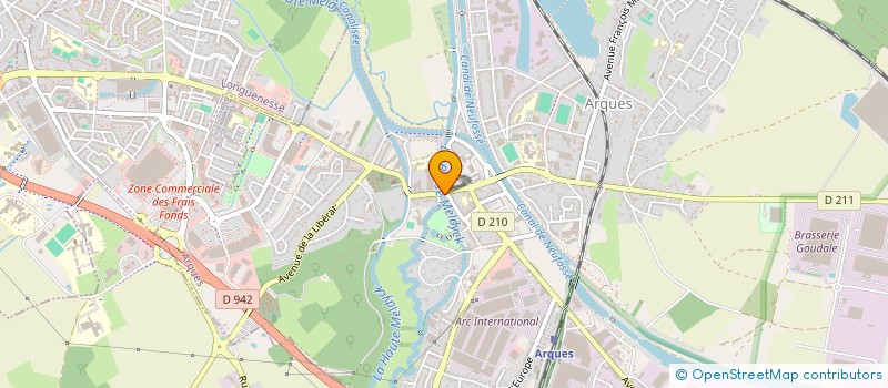 localisation de l'entreprise EKOBIKES à ARQUES