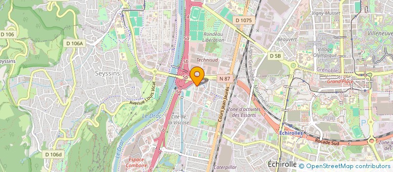 localisation de l'entreprise EKOCLEAN à ECHIROLLES