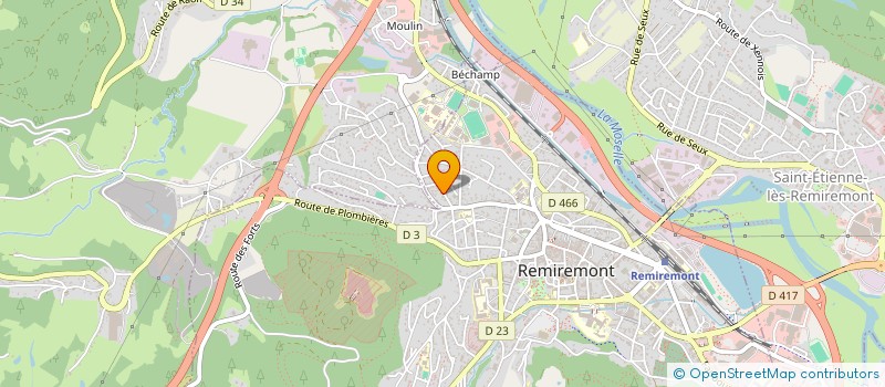localisation de l'entreprise EKODENTAL à REMIREMONT
