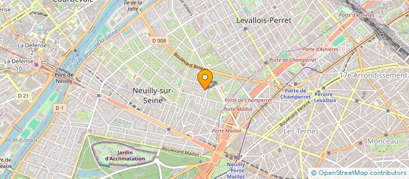 localisation de l'entreprise EKOFI CONSULTING à NEUILLY-SUR-SEINE