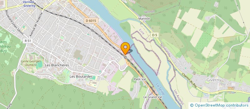 localisation de l'entreprise EKOFLAMME  VERNON