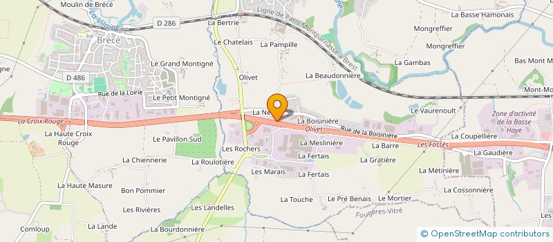 localisation de l'entreprise EKOLIS  SERVON-SUR-VILAINE