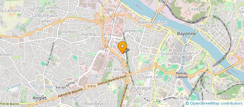 localisation de l'entreprise EKOLO FRANCE  ANGLET