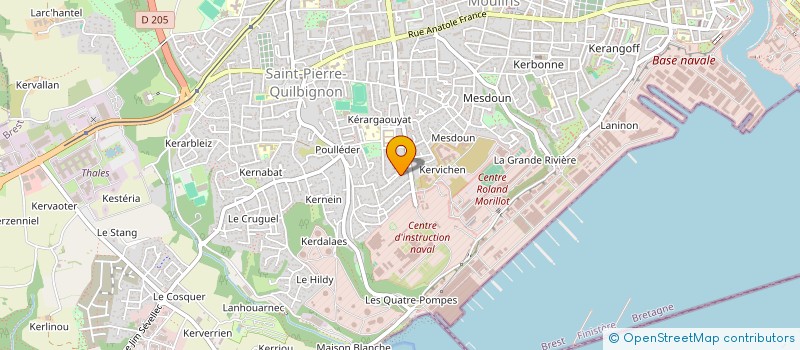 localisation de l'entreprise EKOLOGIEZH à BREST