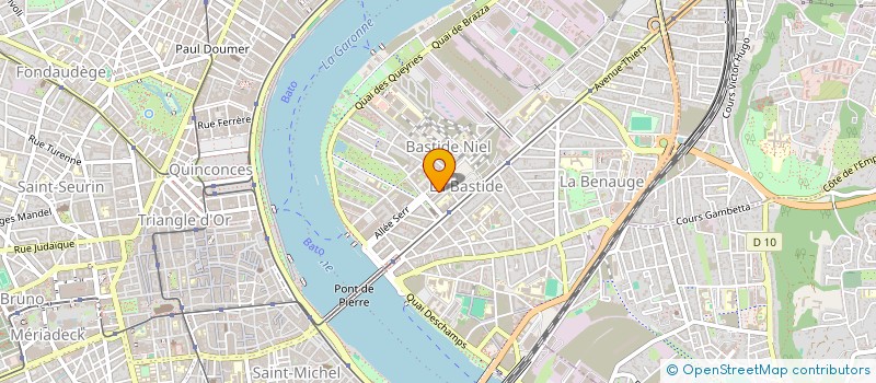 localisation de l'entreprise EKOM INVEST à BORDEAUX