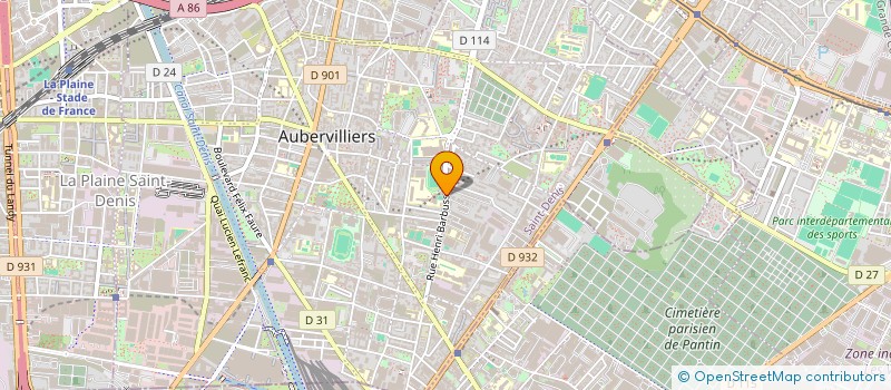 localisation de l'entreprise EKOMETRICS  AUBERVILLIERS