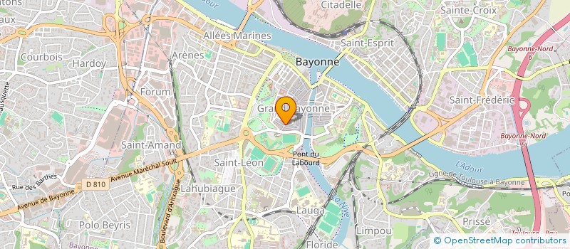 localisation de l'entreprise EKOMOV à BAYONNE