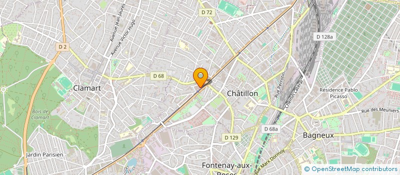 localisation de l'entreprise EKOMOX à CHATILLON