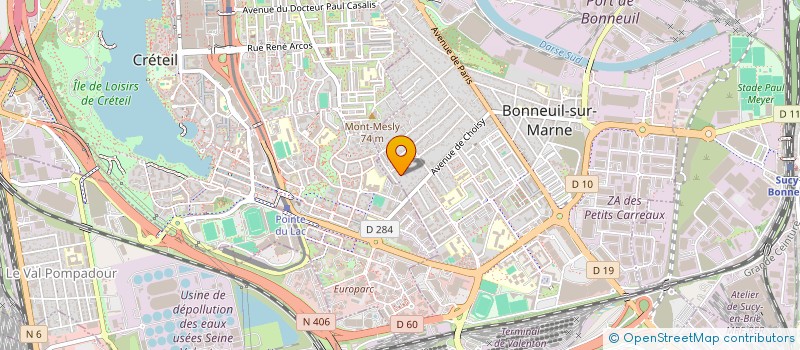 localisation de l'entreprise EKOPLANETE à BONNEUIL-SUR-MARNE