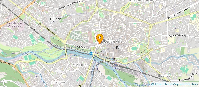 localisation de l'entreprise EKORNES à PAU