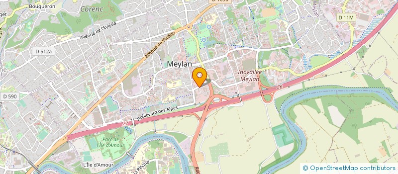 localisation de l'entreprise EKOSPHERE GRESIVAUDAN PAYS DE SAVOIE à MEYLAN