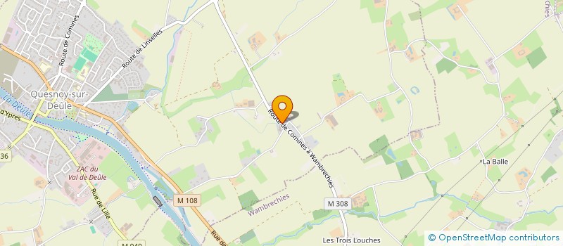 localisation de l'entreprise EKOSTYL à QUESNOY-SUR-DEULE