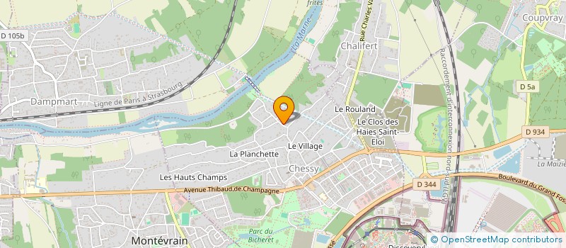 localisation de l'entreprise EKOTEK  CHESSY