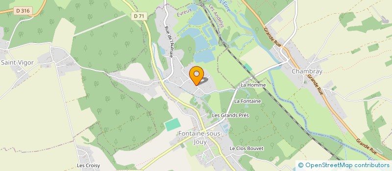 localisation de l'entreprise EKOVET'  FONTAINE-SOUS-JOUY