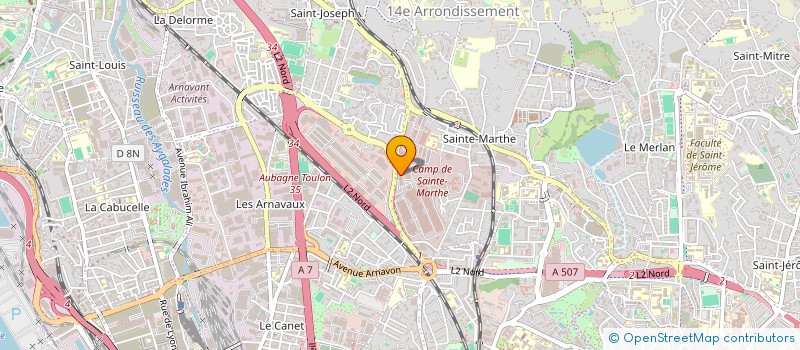 localisation de l'entreprise EKR à MARSEILLE