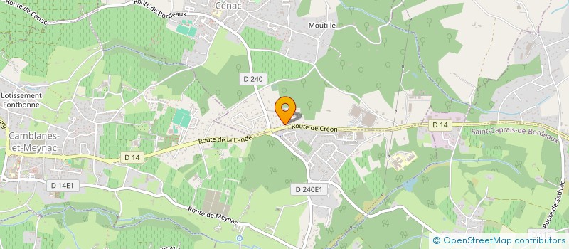 localisation de l'entreprise EKRIN PRODUCTION  CENAC