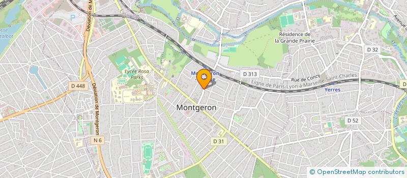 localisation de l'entreprise EKRINS à MONTGERON