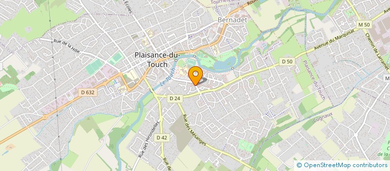 localisation de l'entreprise EKS NIILO .COM .  PLAISANCE DU TOUCH