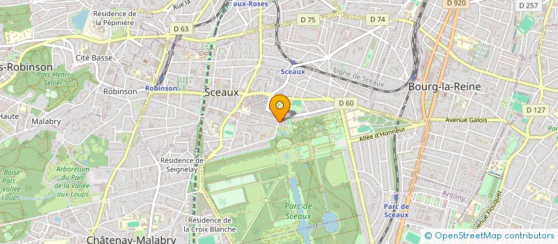 localisation de l'entreprise EKS PROMOTION à SCEAUX